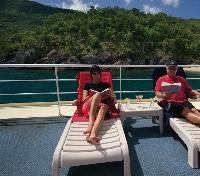 Relaxing on the Sundeck
