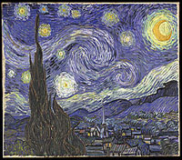 The Starry Night, painted by van Gogh while in Saint-Remy