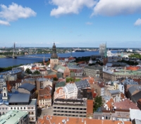 Riga, view over Old Town