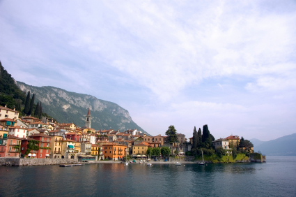 View of Verdanno on Lake Como
