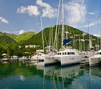 Sailboats in Nanny Cay