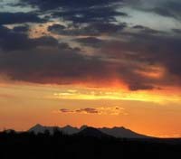 Sunset above Tambo Tambillo Sunset above Tambo Tambillo