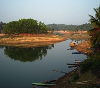 Nam Ngum Lake in the morning