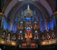 Inside Notre Dame Montreal