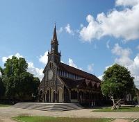 Kontum wooden catholic church