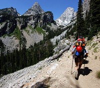 Hiking through Jackson Hole Valley