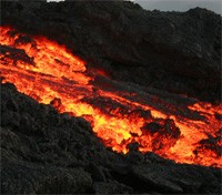 Mount Nyiragongo Lava