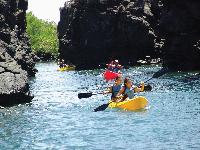Kayaking off Santa Cruz Island
