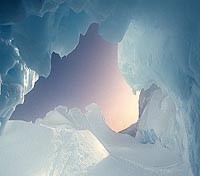 Pastel Colors of an Ice Cave