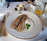 Fresh Scottish kippers for breakfast 