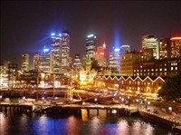 The Rocks Market area at Night The Rocks Market area at Night