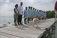 Arrival to Cayo Espanto