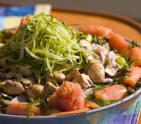Sample of dishes prepared on board