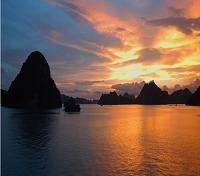 Halong Bay sunset