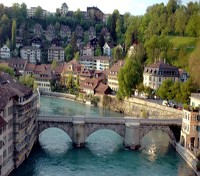Bern River and Village