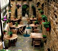 Cafe at Mont Saint Michel