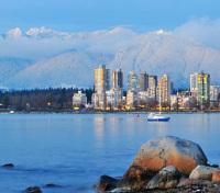 Vancouver with Grouse Mountain background