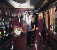 Bar onboard Abela Train