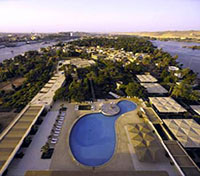 Pool View at the Movenpick Elephantine in Aswan