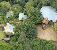 Machaca Hill Lodge aerial view