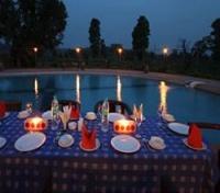 Chitvan Jungle Lodge Poolside Dining