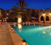 Dar Cherait Pool at night