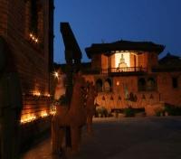 Kantipur Temple House Garden at night