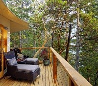 Rockwater Secret Cove Resort veranda