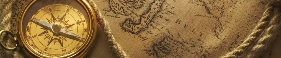 Compass and Ancient Map