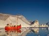Glacier and boat in Greenland