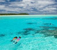 Snorkeling at Aitutaki Coral Reef Snorkeling at Aitutaki Coral Reef