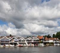 Boathouses in Hurley-on-Thames Boathouses in Hurley-on-Thames